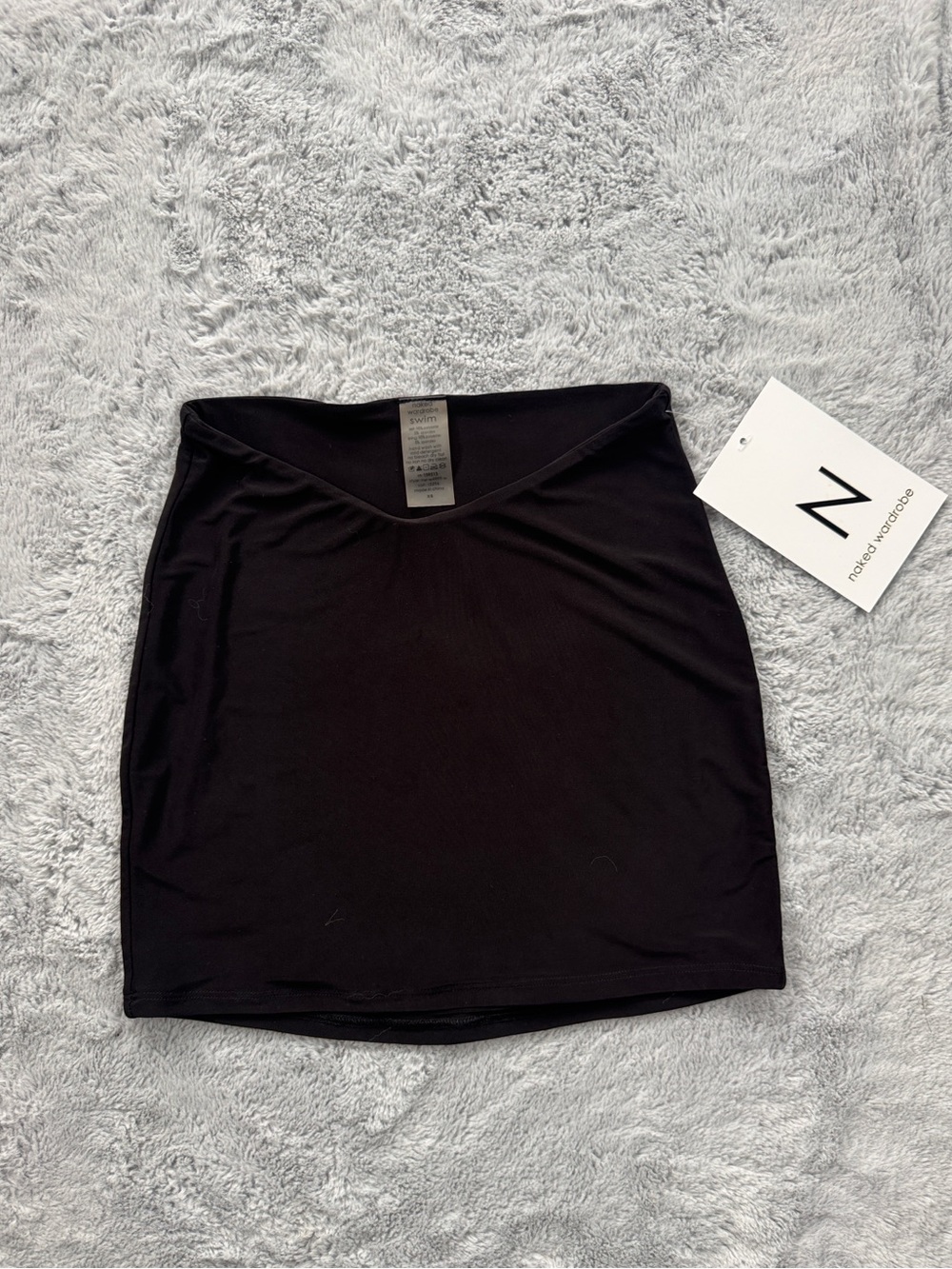 Naked Wardrobe Scoop Waist Mini Skirt Black XS - Picture 2 of 5
